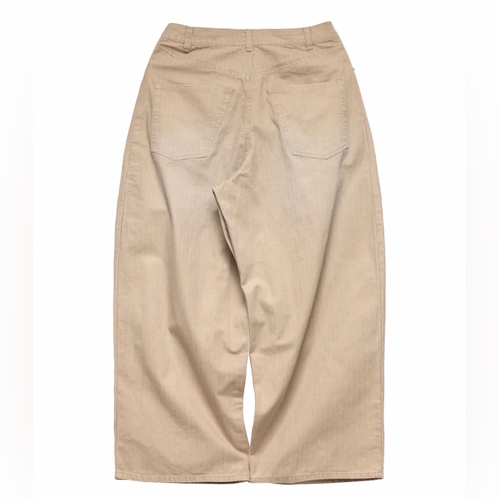 6cRAyon Khaki Herringbone Wide Leg Trousers Streetwear  XL - NWT🤎 - Picture 10 of 11